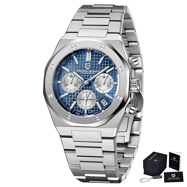 Pagani Design 1707 - Herren-Chronograph mit Datum 40 mm - Royal Oak Hommage