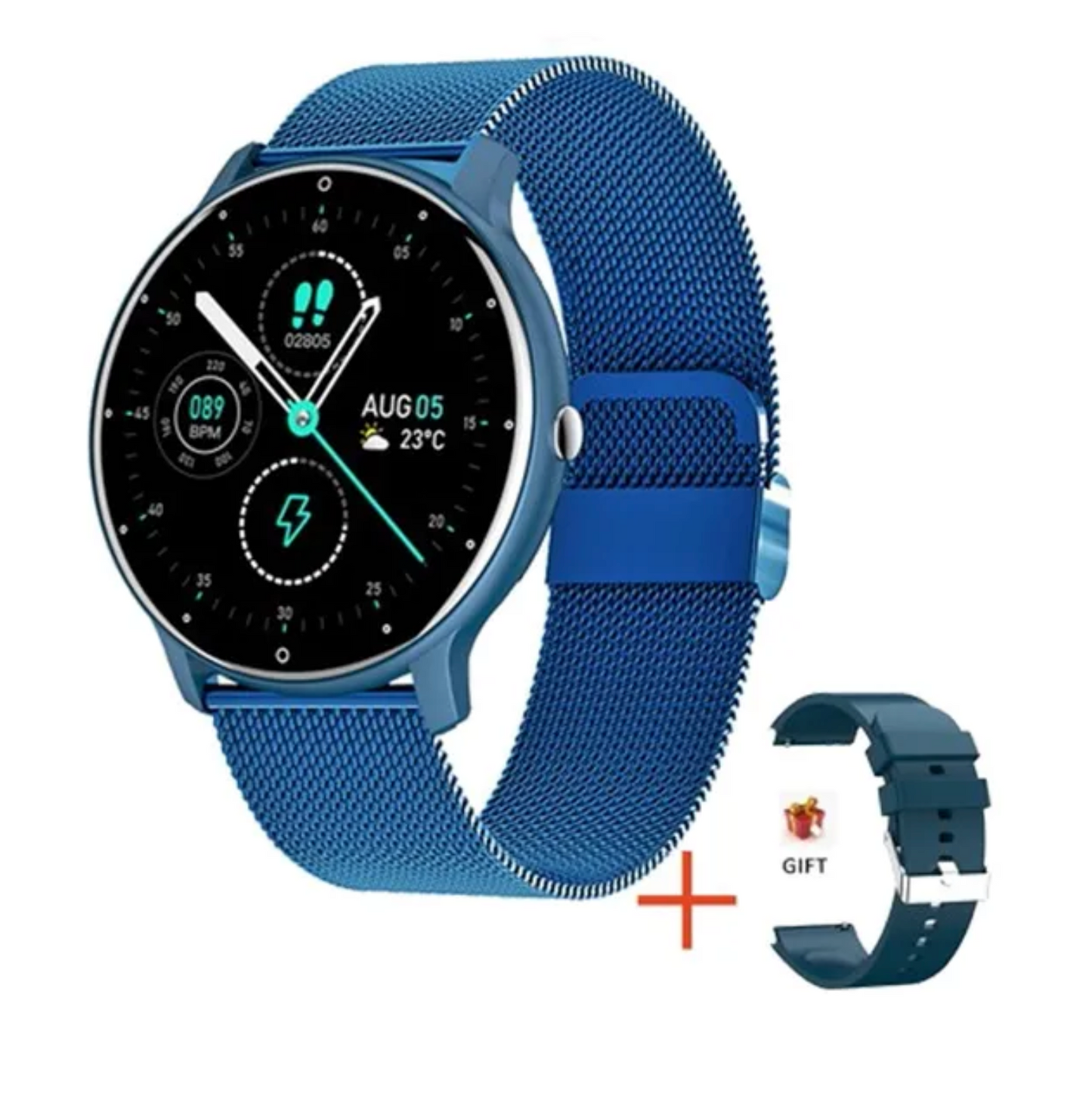 LIGE Smartwatch – 1,3" Fitnessarmband für Android & iOS, Herzfrequenz & Schrittzähler