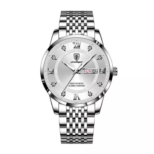 Herren-Armbanduhr mit Tag & Datum 42 mm