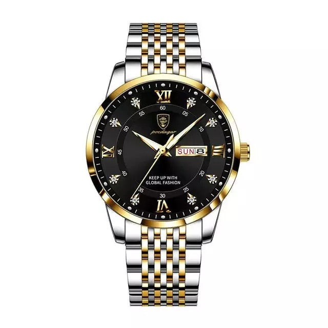 Herren-Armbanduhr mit Tag & Datum 42 mm