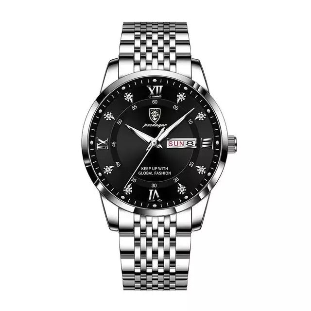 Herren-Armbanduhr mit Tag & Datum 42 mm