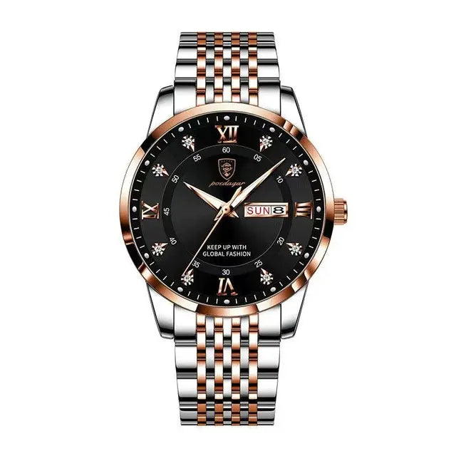 Herren-Armbanduhr mit Tag & Datum 42 mm