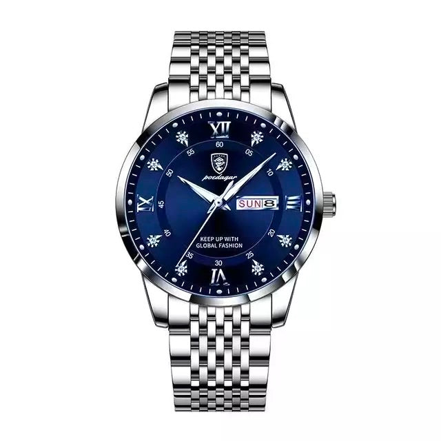 Herren-Armbanduhr mit Tag & Datum 42 mm