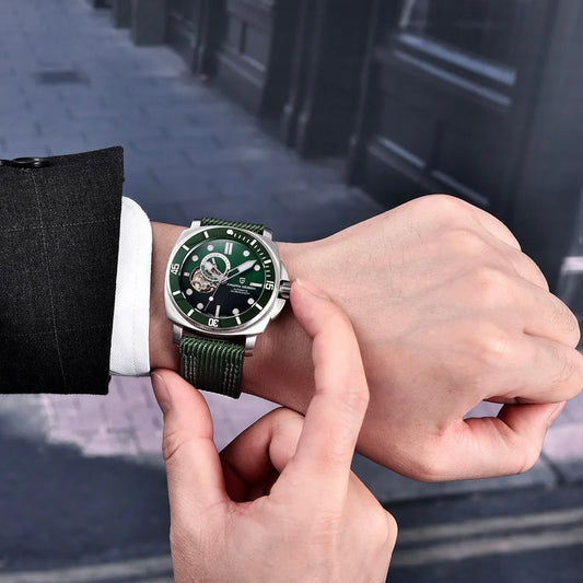 Pagani Design 1736 NH39 - Herren-Automatikuhr mit Natoband 43 mm