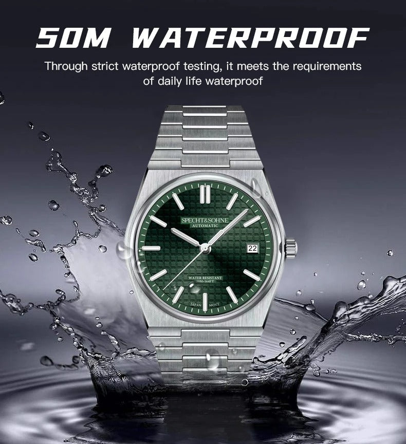 Specht & Söhne NH35 - Herren-Automatikuhr mit Datum 37 mm