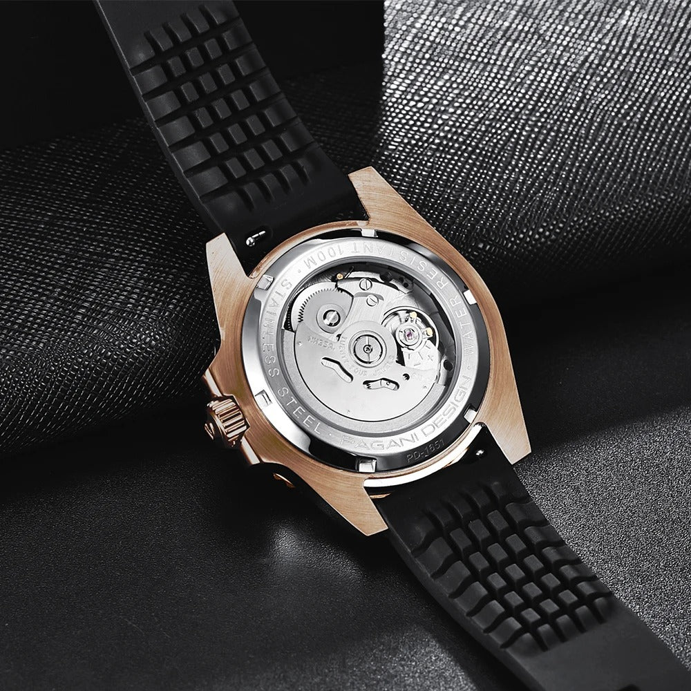Pagani Design 1661 NH35 - Herren-Automatikuhr mit Datum 40 mm