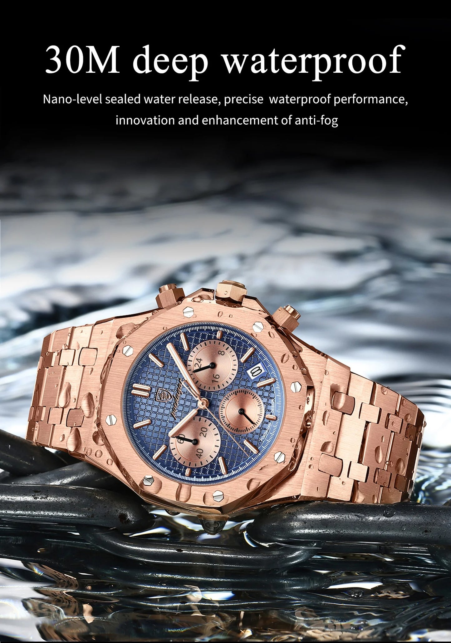 Herren-Chronograph mit Datum 42 mm - Royal Oak Hommage