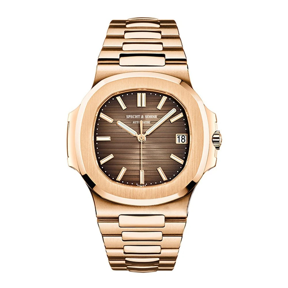 Specht & Söhne 5711 - Herren-Automatikuhr mit Datum 42 mm