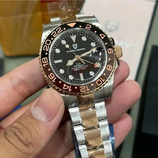 Pagani Design 1662 NH34 - Herren-Automatikuhr GMT Master mit Datum 40 mm