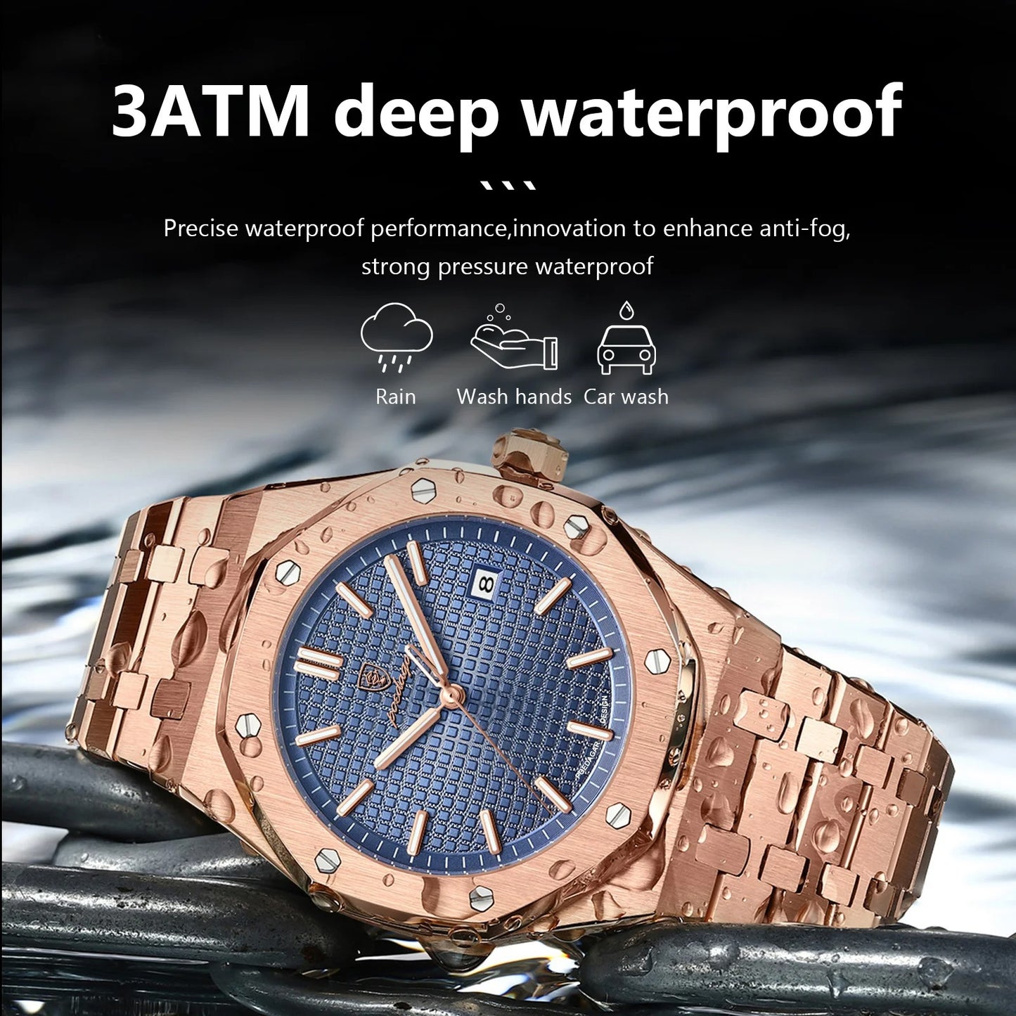 Herren-Armbanduhr mit Datum 42 mm - Royal Oak Hommage