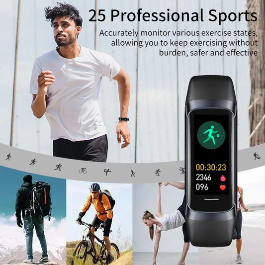 LIGE Smartwatch – 1,1" Fitnessarmband für Android & iOS, Herzfrequenz & Schrittzähler