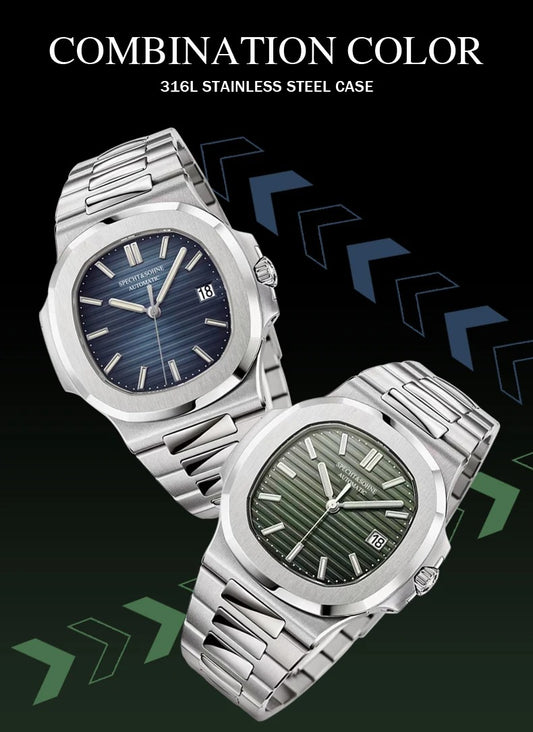 Specht & Söhne 5711 - Herren-Automatikuhr mit Datum 42 mm