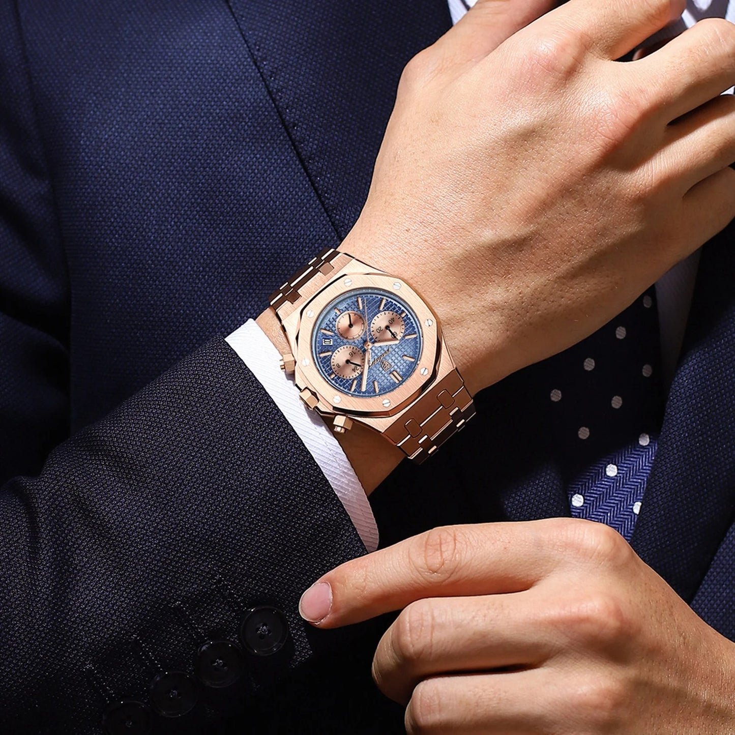 Herren-Chronograph mit Datum 42 mm - Royal Oak Hommage