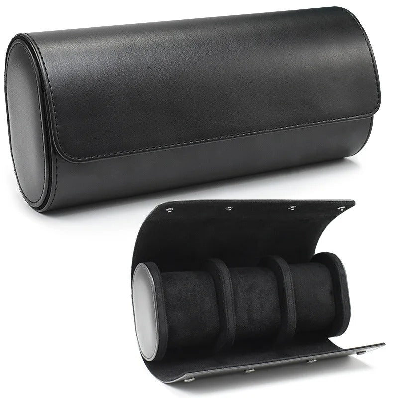 Uhrenrolle für 1-3 Uhren in schwarz