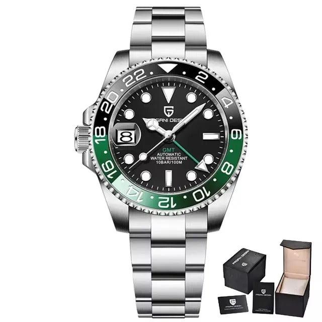 Pagani Design 1662 NH34 - Herren-Automatikuhr GMT Master mit Datum 40 mm