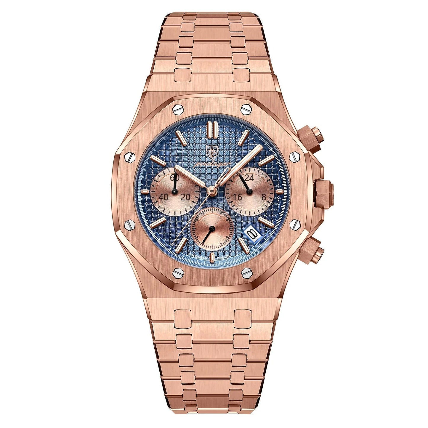 Herren-Chronograph mit Datum 42 mm - Royal Oak Hommage
