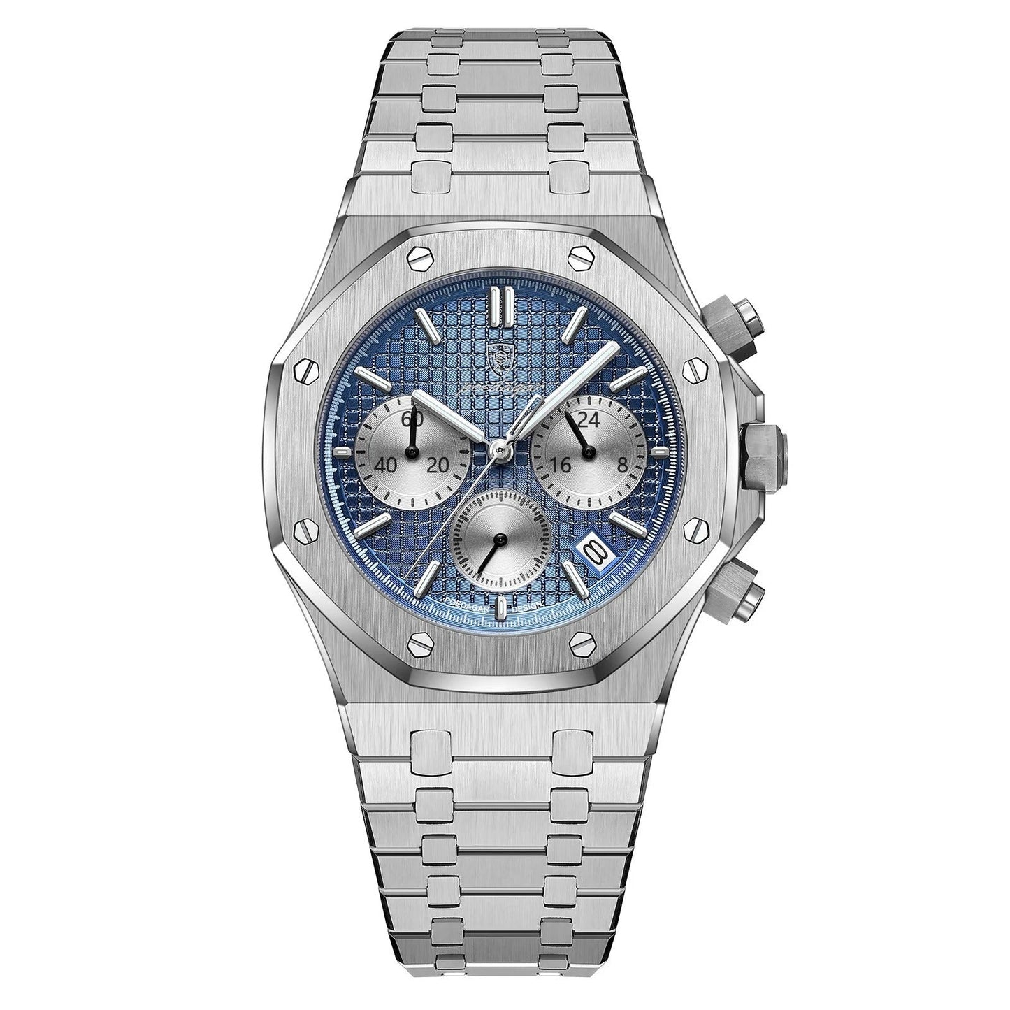 Herren-Chronograph mit Datum 42 mm - Royal Oak Hommage