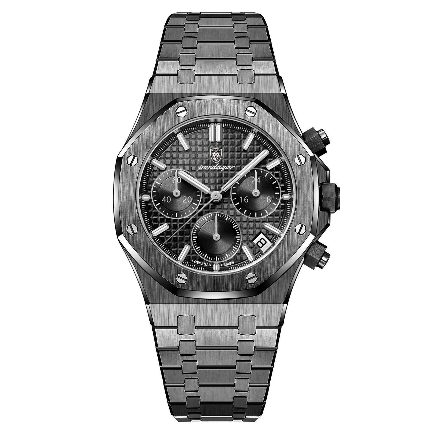 Herren-Chronograph mit Datum 42 mm - Royal Oak Hommage