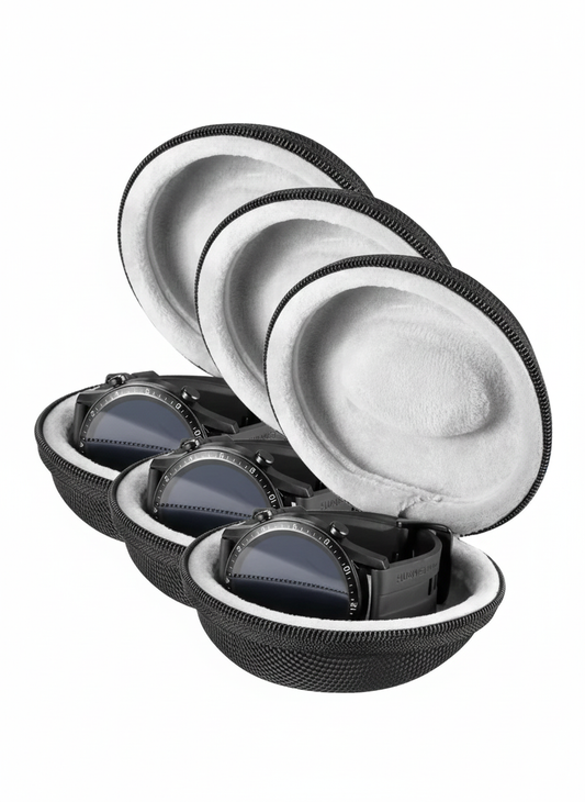 3 Stück Uhrenbox für je 1 Uhr - Schwarz