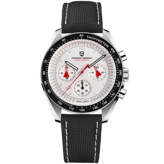 Pagani Design 1701 - Armbanduhr mit Datum, Chronograph und Tachometer 40 mm