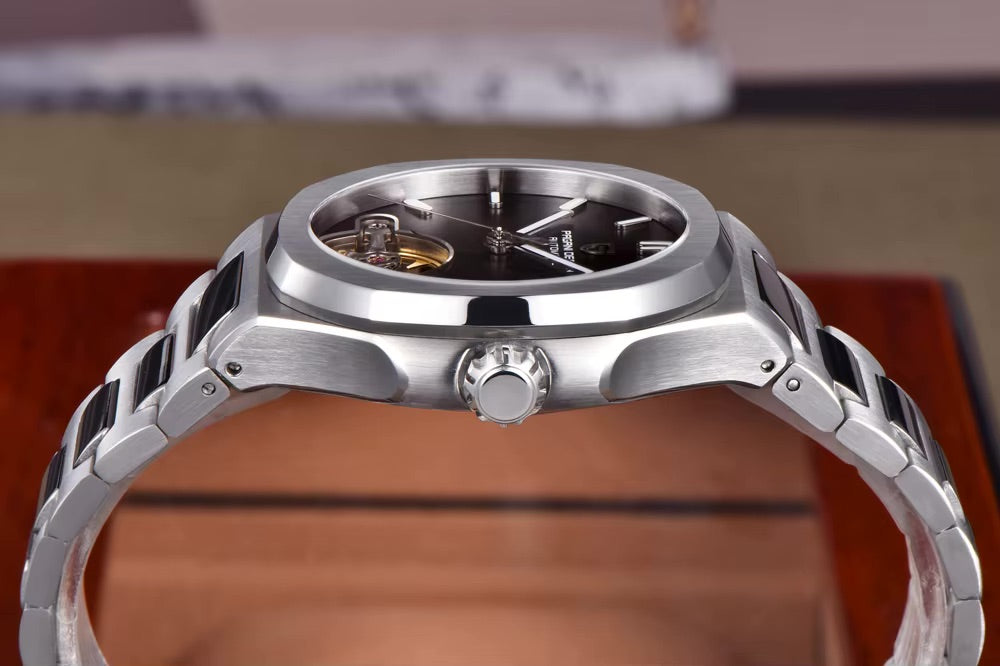 Skeleton Herrenuhr Automatik E325 | Offenes Zifferblatt | Saphirglas 42mm
