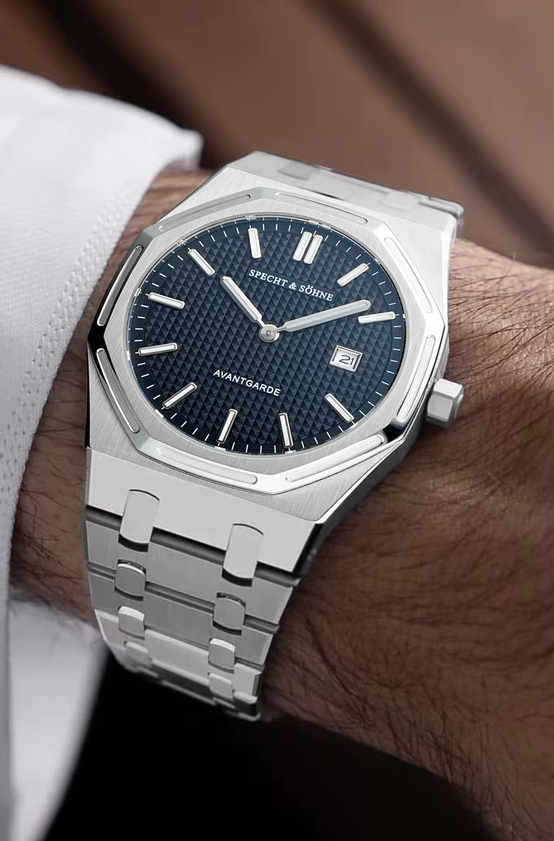 Specht & Söhne SP0030 Quarzuhr | Achteck Tapisserie VX3K Saphirglas 38mm