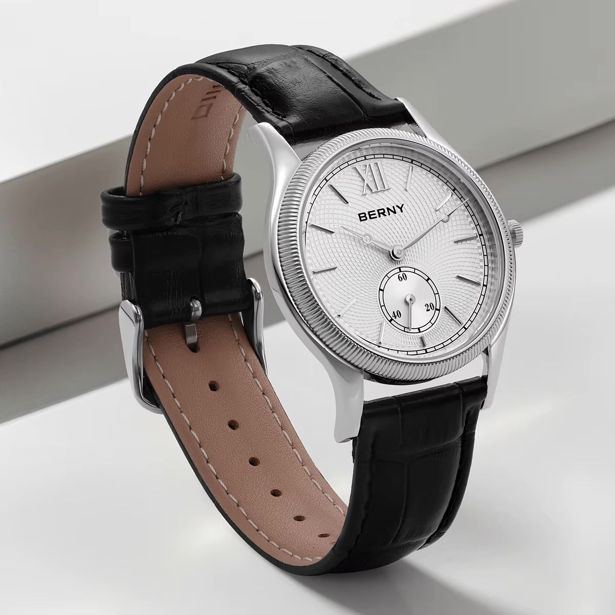 Klassik Herrenuhr – Elegante Quarzuhr mit Lederarmband | 7,5 mm dünn