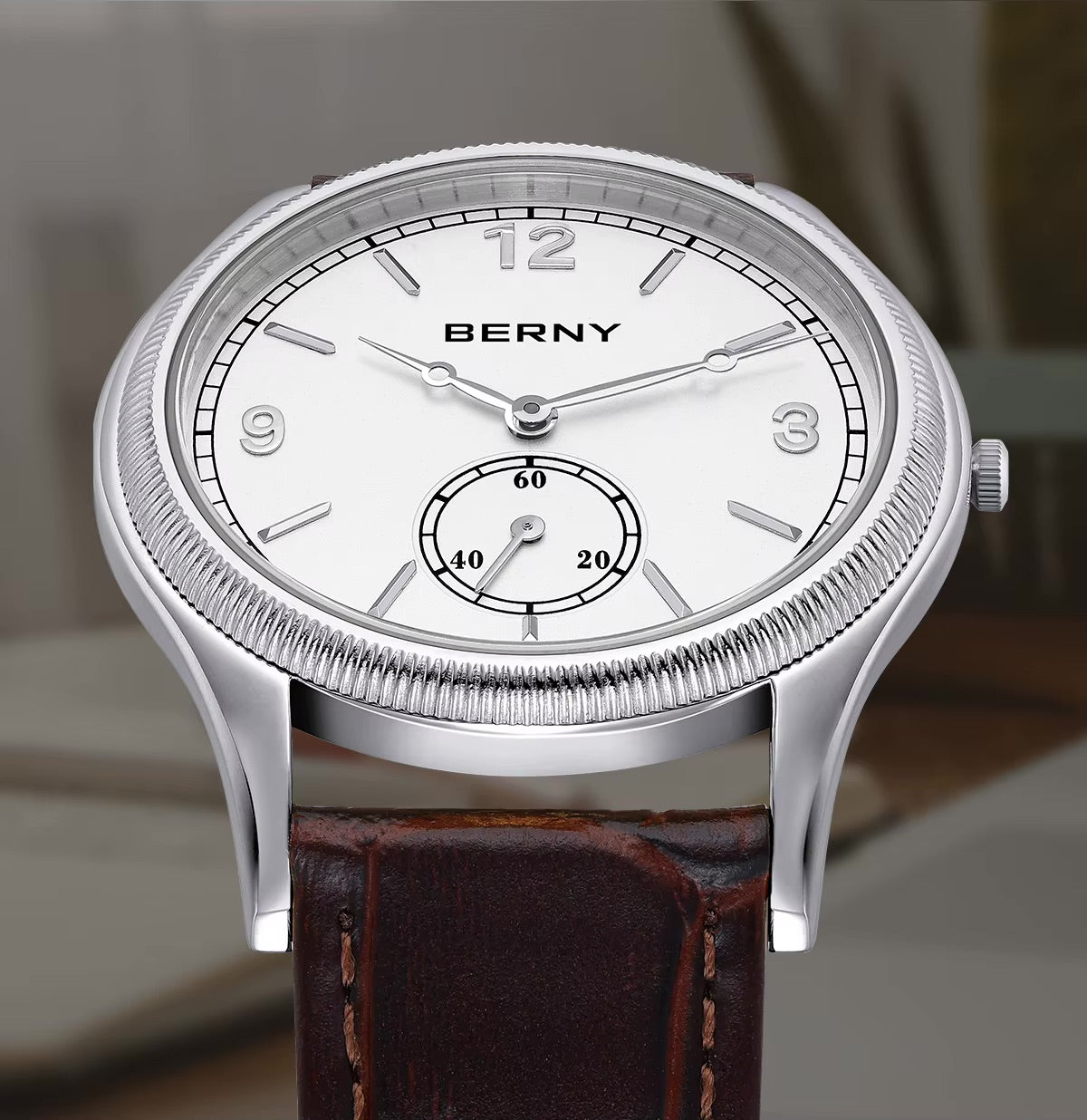 Klassik Herrenuhr – Elegante Quarzuhr mit Lederarmband | 7,5 mm dünn