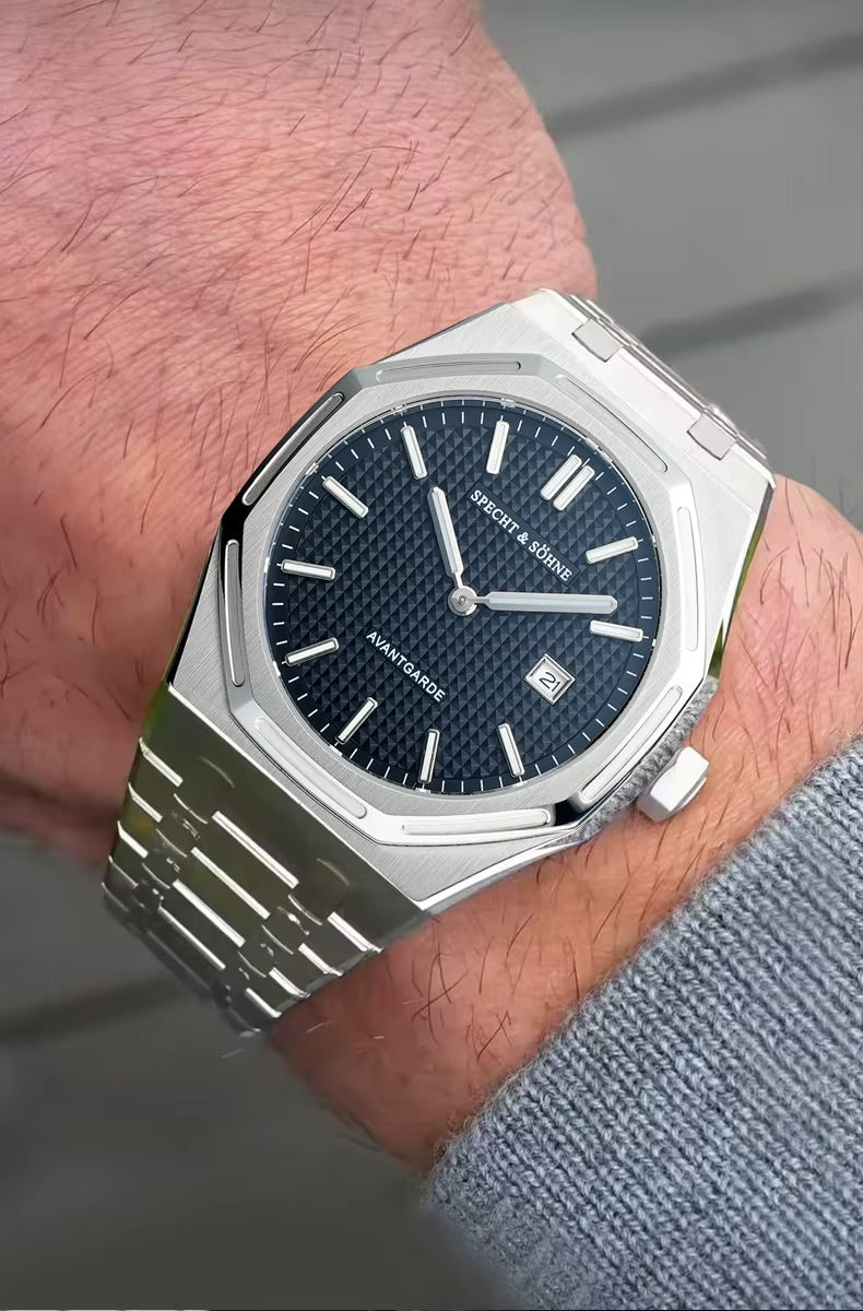 Specht & Söhne SP0030 Quarzuhr | Achteck Tapisserie VX3K Saphirglas 38mm