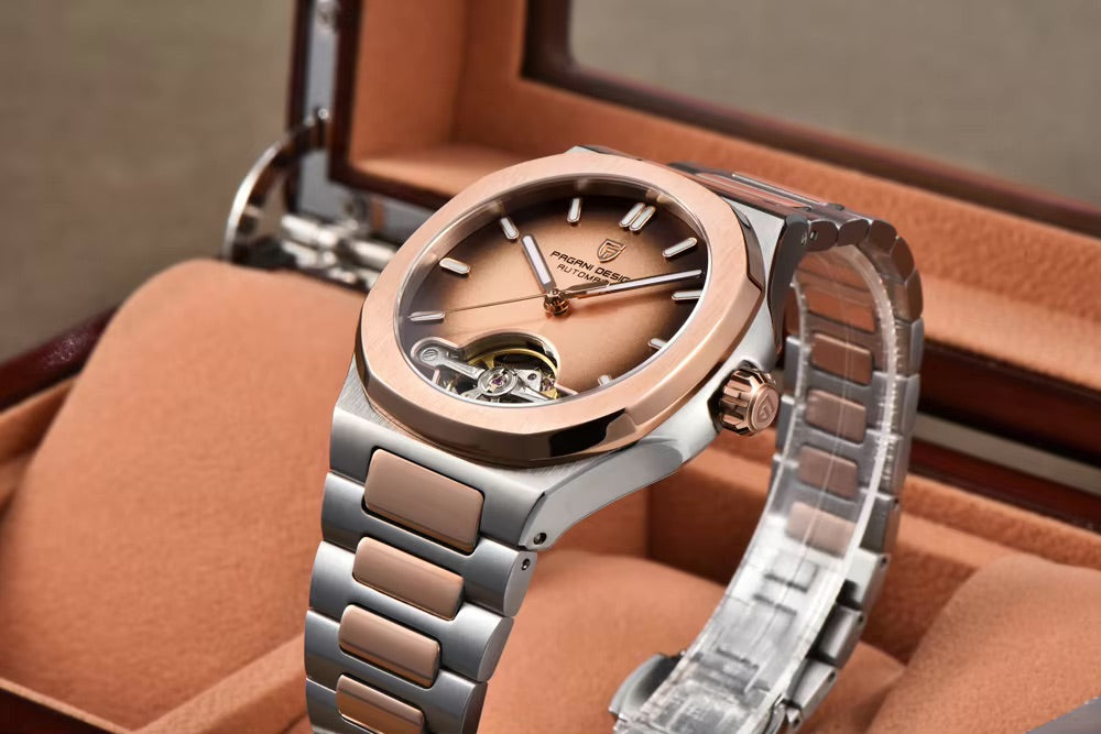 Skeleton Herrenuhr Automatik E325 | Offenes Zifferblatt | Saphirglas 42mm