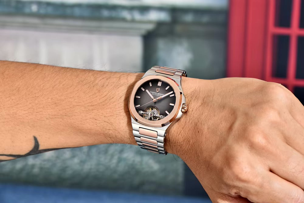 Skeleton Herrenuhr Automatik E325 | Offenes Zifferblatt | Saphirglas 42mm