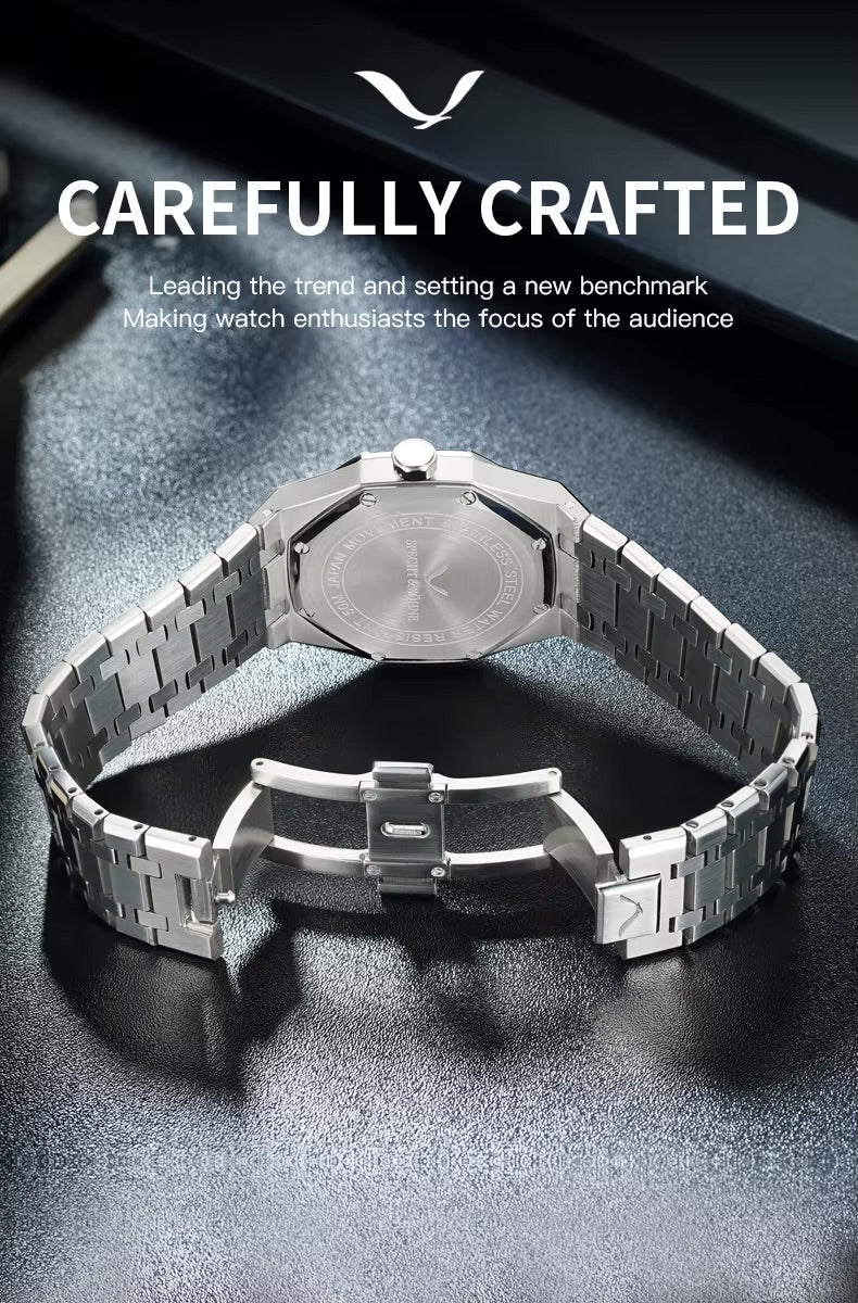 Specht & Söhne SP0030 Quarzuhr | Achteck Tapisserie VX3K Saphirglas 38mm