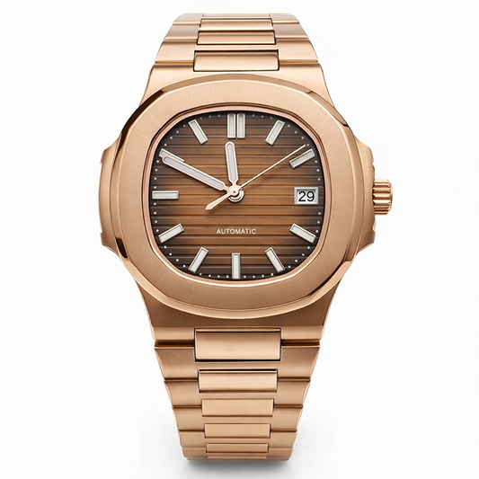 Automatikuhr im Nautilus-Stil - Roségold NH35 40 mm