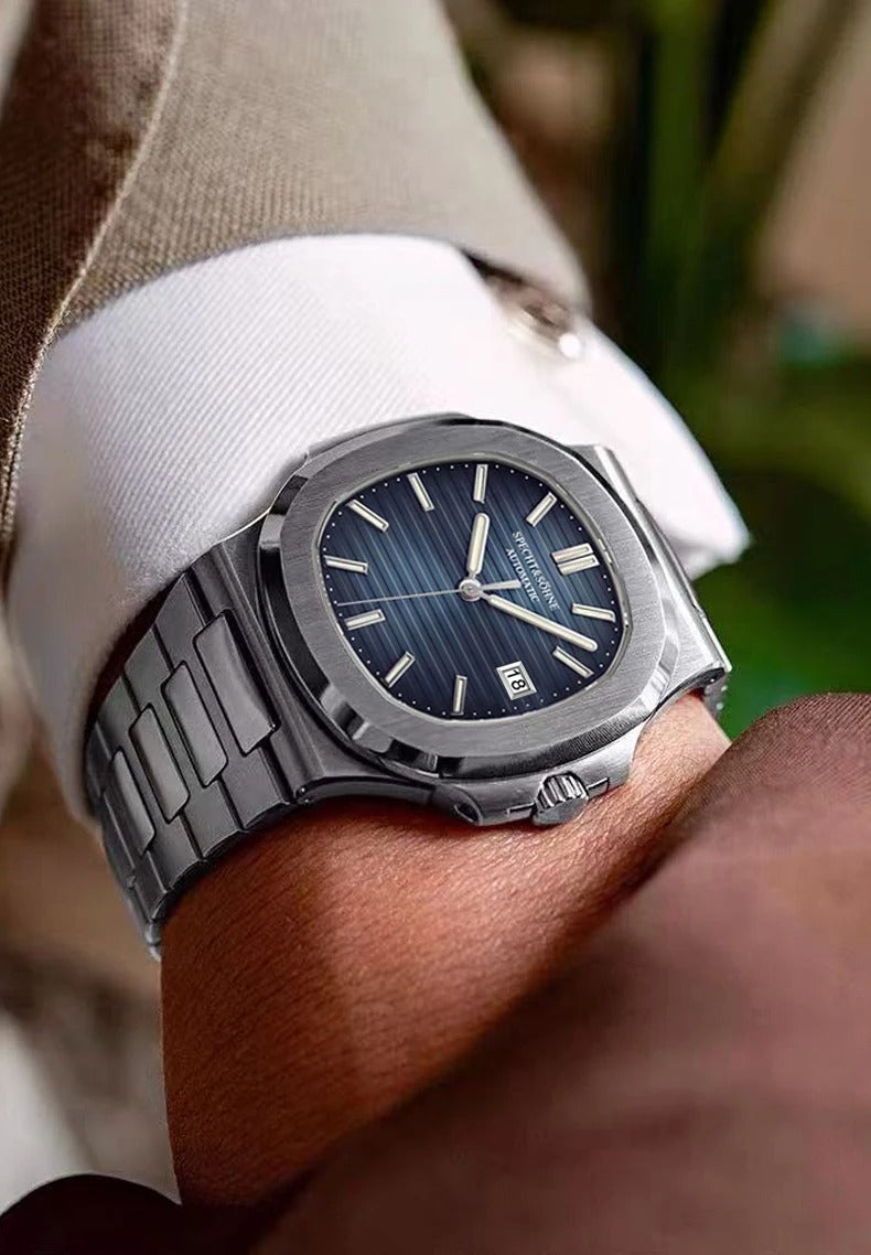 Specht & Söhne 5711 - Herren-Automatikuhr mit Datum 42 mm