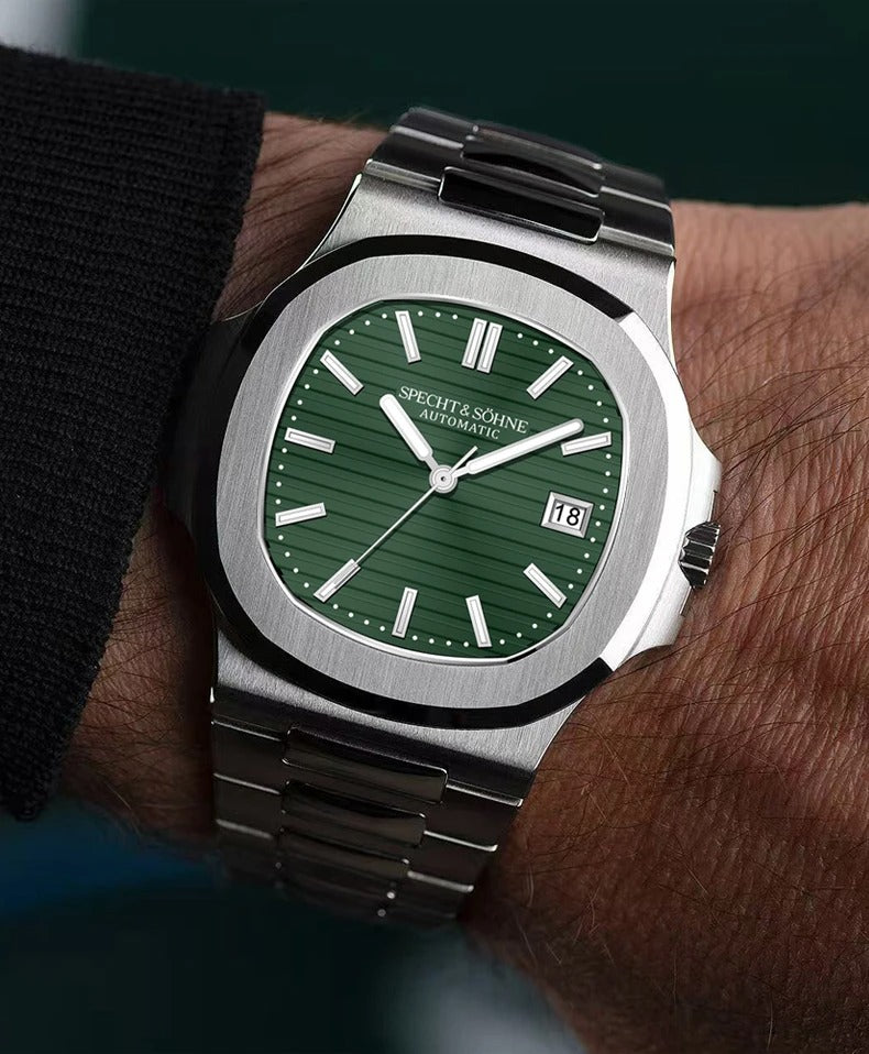 Specht & Söhne 5711 - Herren-Automatikuhr mit Datum 42 mm