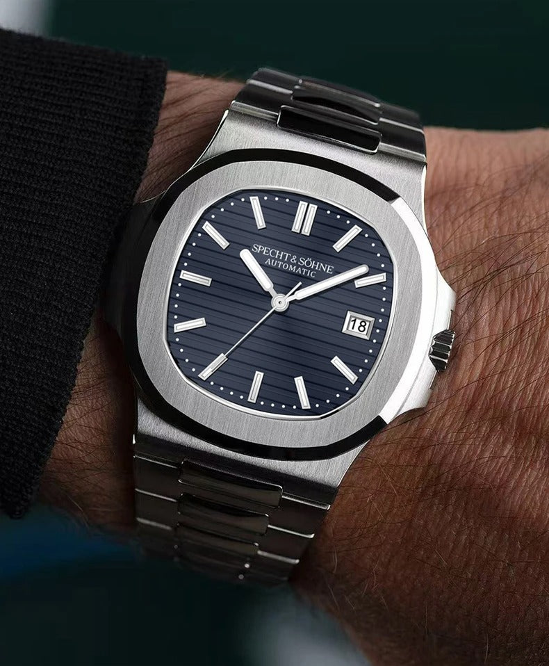 Specht & Söhne 5711 - Herren-Automatikuhr mit Datum 42 mm
