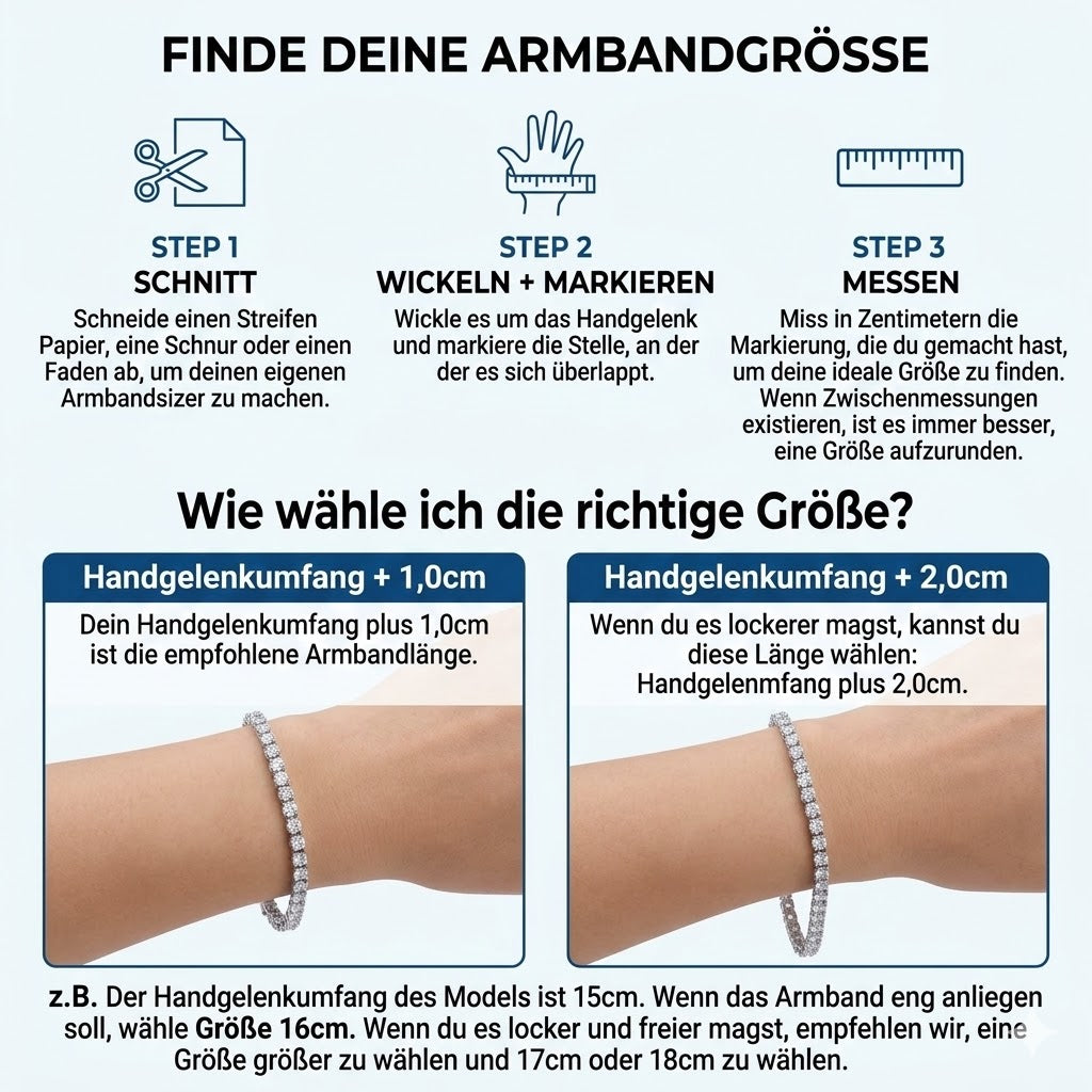 Moissanit Tennisarmband 3mm | D VVS1 | 925 Silber 18K Weißgold | GRA Zertifikat