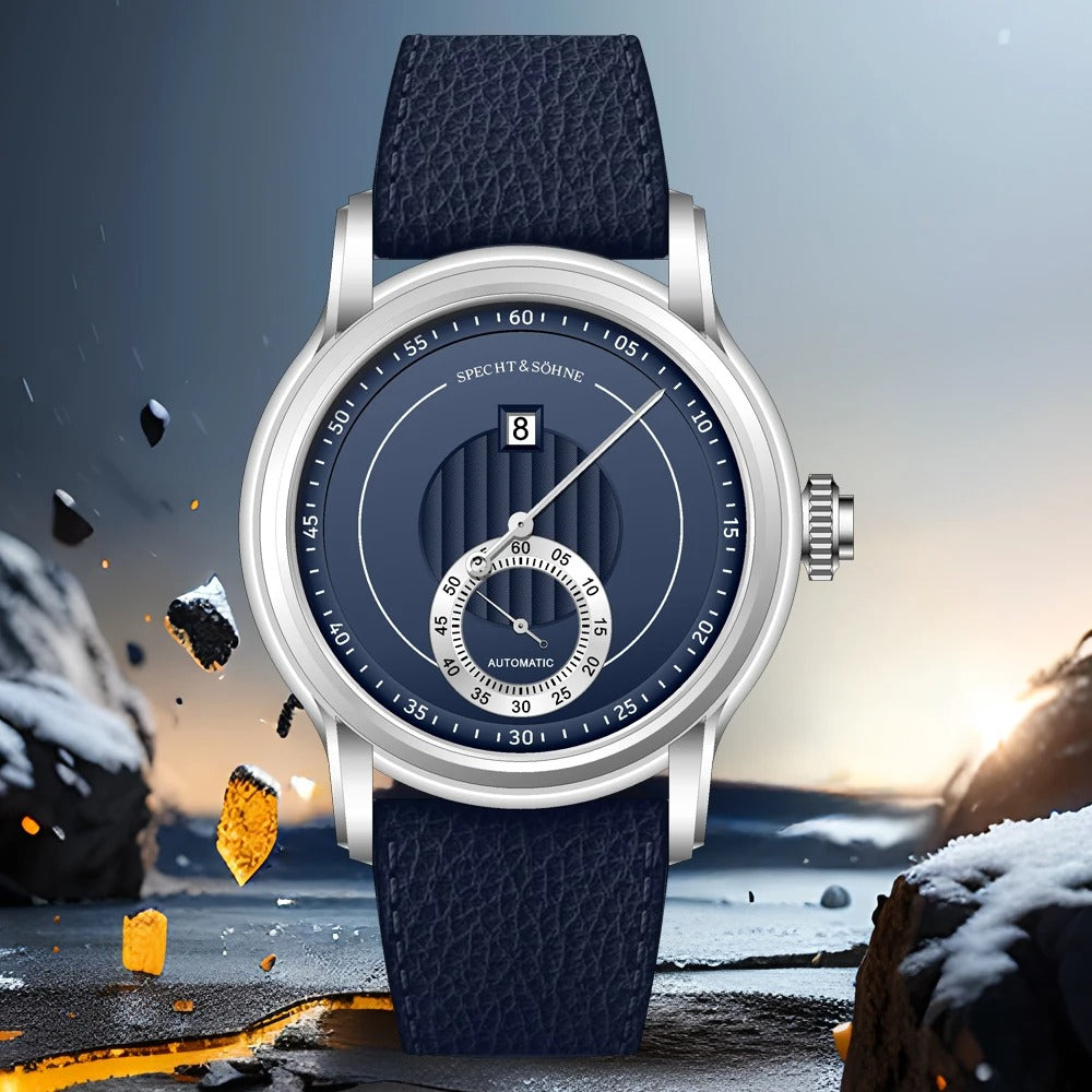 SPECHT & SÖHNE SP0032 Herrenuhr Automatik – Luxus Edelstahluhr mit Saphirglas, wasserdicht 5 Bar