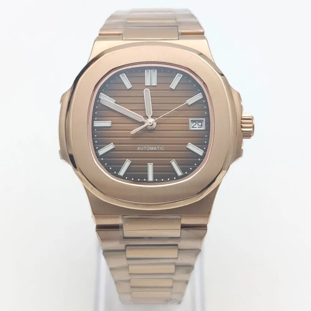 Automatikuhr im Nautilus-Stil - Roségold NH35 40 mm