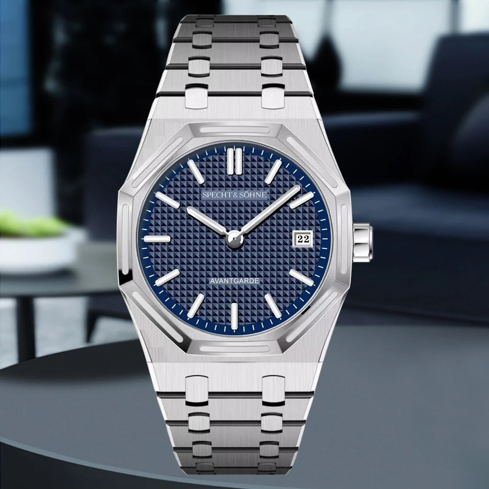 Specht & Söhne SP0030 Quarzuhr | Achteck Tapisserie VX3K Saphirglas 38mm