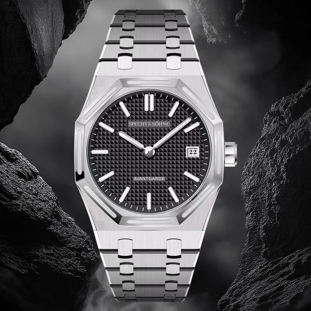 Specht & Söhne SP0030 Quarzuhr | Achteck Tapisserie VX3K Saphirglas 38mm