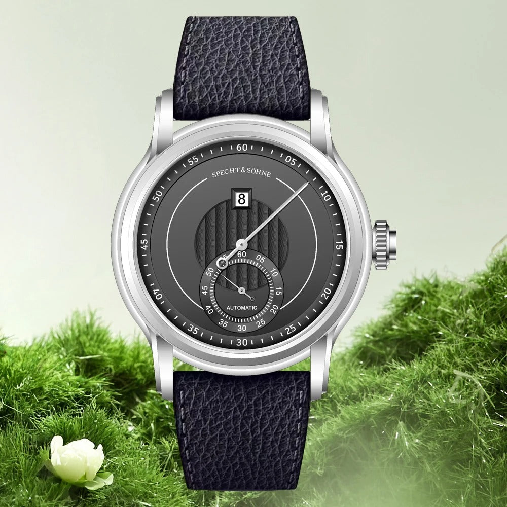 SPECHT & SÖHNE SP0032 Herrenuhr Automatik – Luxus Edelstahluhr mit Saphirglas, wasserdicht 5 Bar