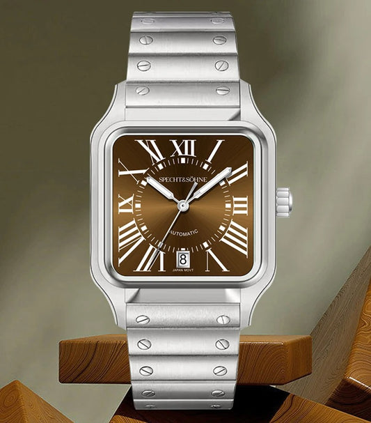 Specht & Söhne SP0011 Automatikuhr | Quadratisch Miyota 8215 Saphirglas 37x47mm