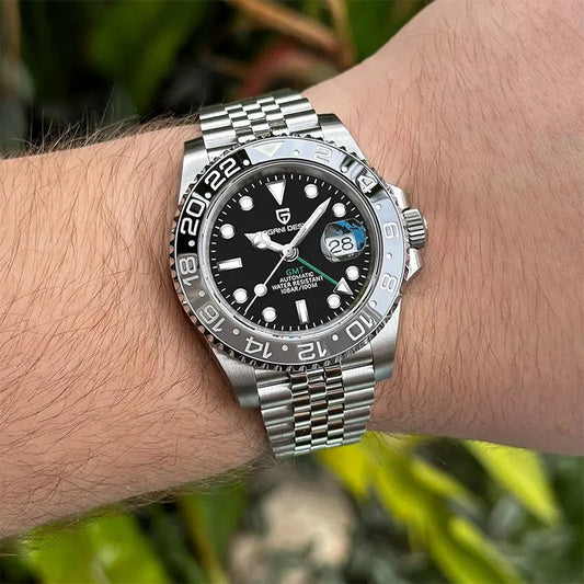 Pagani Design 1662 - Herren-Automatikuhr GMT Master mit Datum 40 mm