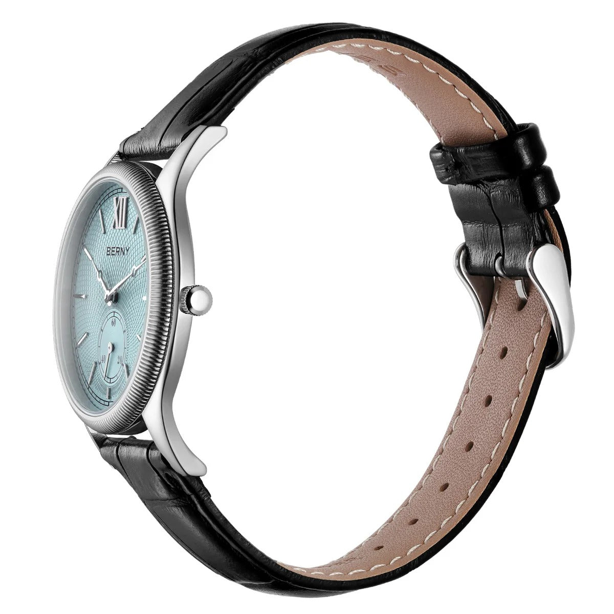 Klassik Herrenuhr – Elegante Quarzuhr mit Lederarmband | 7,5 mm dünn
