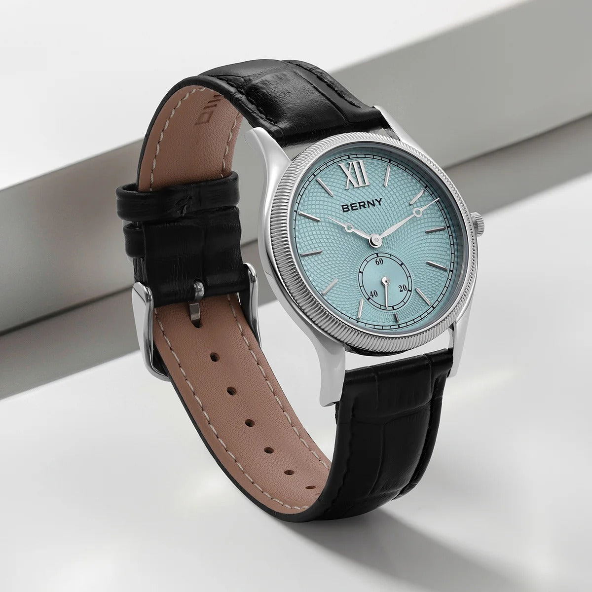 Klassik Herrenuhr – Elegante Quarzuhr mit Lederarmband | 7,5 mm dünn
