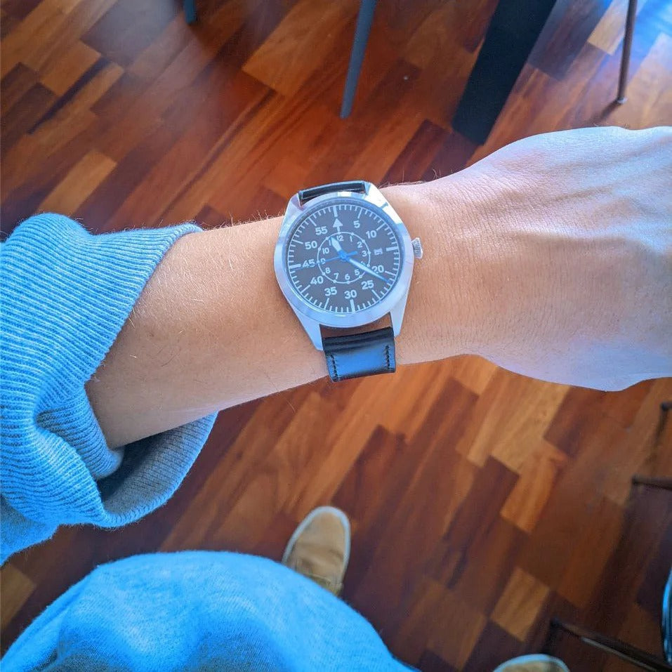 Flieger Automatikuhr | Pilotenuhr mit Datum 40 mm