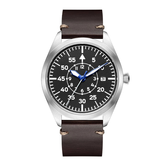 Flieger Automatikuhr | Pilotenuhr mit Datum 40 mm