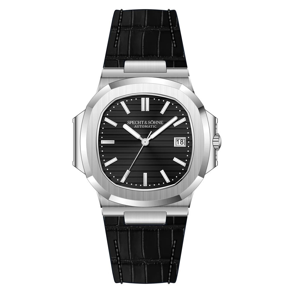 Specht & Söhne 5711 - Herren-Automatikuhr mit Datum 42 mm