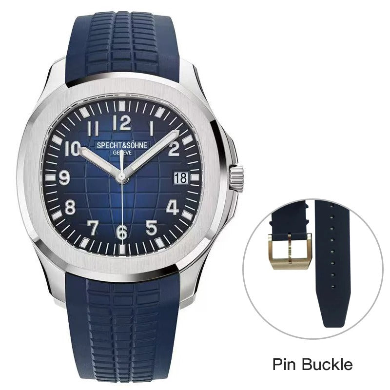 Herrenuhr Automatik Miyota 8215 | Silikonarmband Saphirglas 40mm | 4 Farben